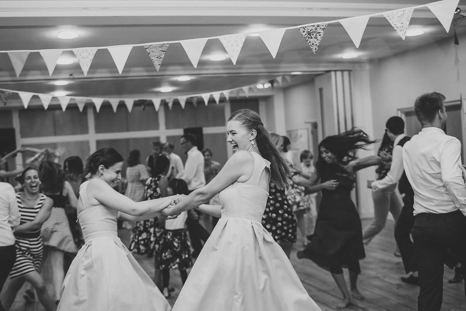 Bridesmaids dancing