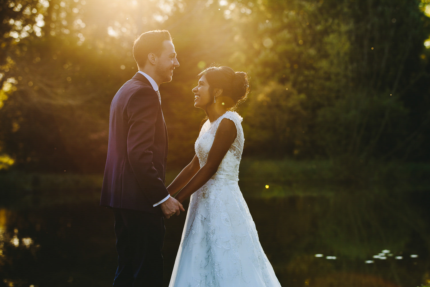 Bride and groom portrait