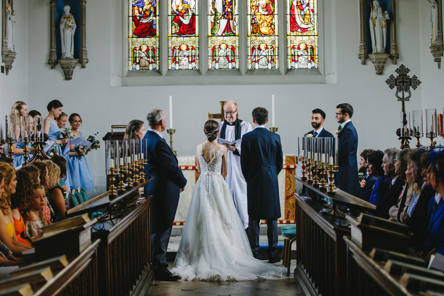 Wedding ceremony at Magdalene College Cambridge University